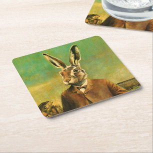 Victorian Hare Custom Coaster