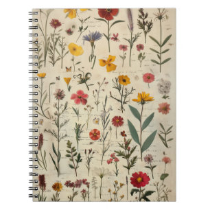 Victorian Herbarium style image Notebook