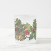 Victorian Holly Frosted Christmas Mug (Center)