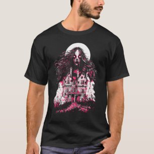 Victorian Horror Ghost Creepy Spooky Gothic Hallow T-Shirt