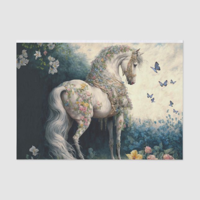 Victorian horse tissue paper (Front)