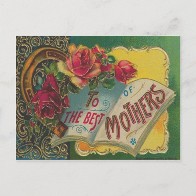 Victorian Horseshoe Mother's Day Card (Front)