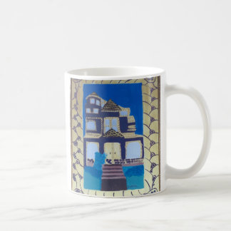 victorian house coffee mug