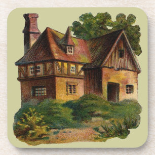 Victorian House Cork Coaster