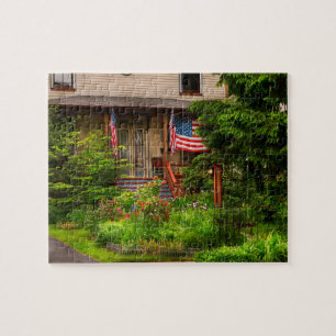 Victorian House - Cranford NJ - Victorian cottage Jigsaw Puzzle