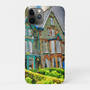 Victorian house in Keswick painted in watercolor iPhone 11 Pro Case