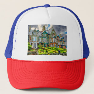 Victorian house in Keswick painted in watercolor Trucker Hat