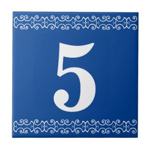 Victorian House Number Tile