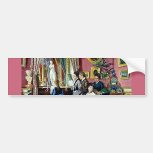 Victorian House Party Women Men Music painting Bumper Sticker