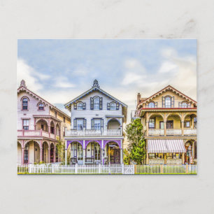 Victorian House Row Postcard