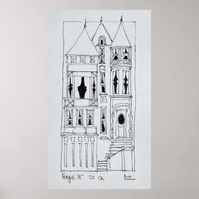 Victorian House | San Francisco, California Poster (Front)