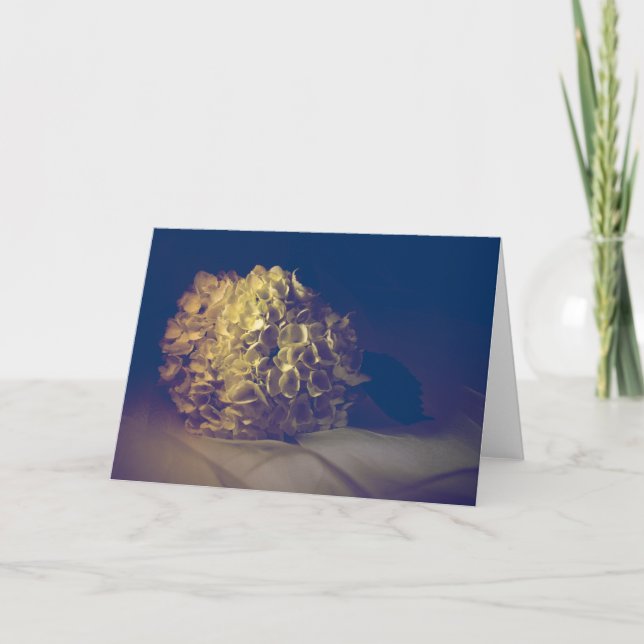 Victorian Hydrangea Any Occasion Blank Inside Holiday Card (Front)