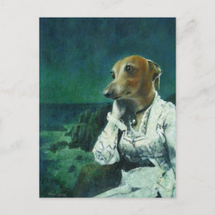 Victorian Italian Greyhound Postcard