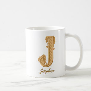 Victorian J initial name Coffee Mug