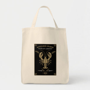 Victorian Kitchen Lobster Butchery Chart Tote Bag