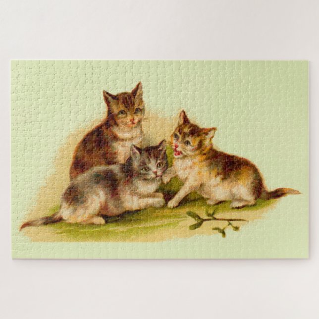 Victorian kittens jigsaw puzzle (Horizontal)