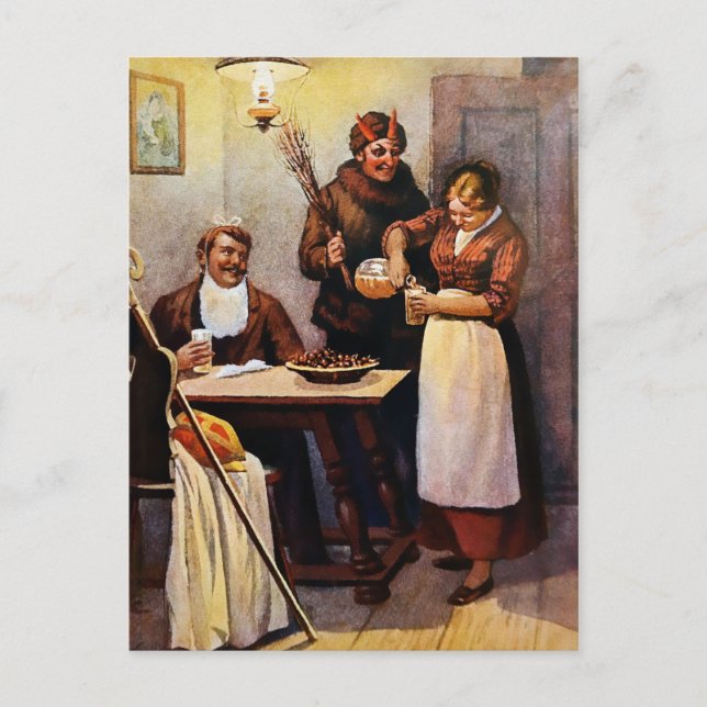 Victorian Krampus Postcard (Front)