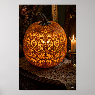 Victorian Lace Pumpkin I. Poster