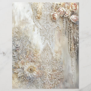 Victorian Lace Scrapbook Sheet