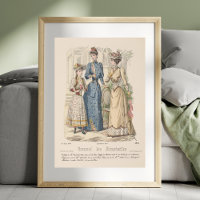 Victorian Ladies Garden Paris French Vintage Ad
