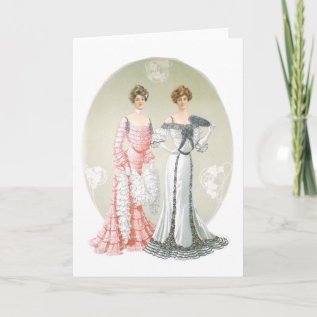 Victorian Ladies Greeting Card (Front)