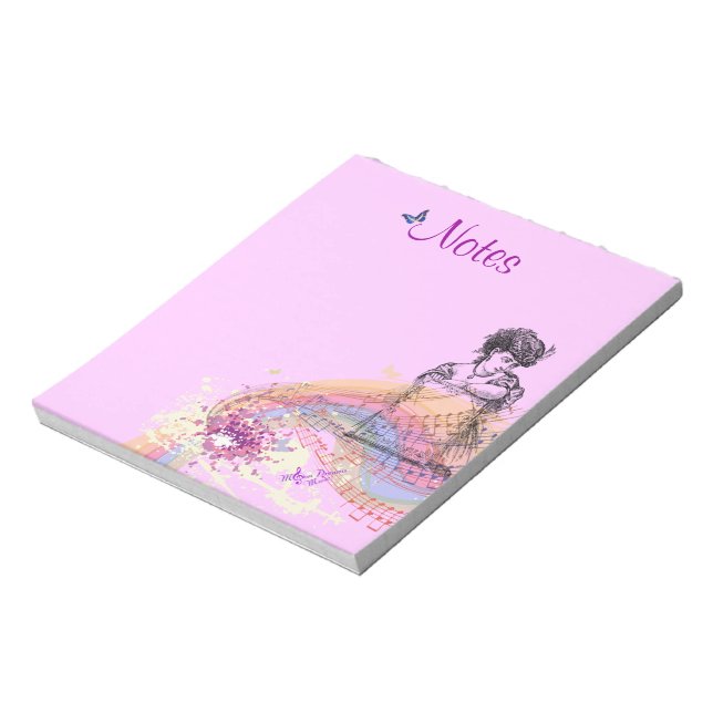 Victorian Lady ColorSplash Notepad (Rotated)