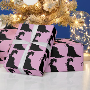 VICTORIAN LADY PINK VINTAGE WRAPPING PAPER