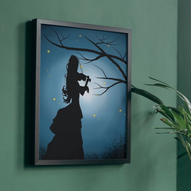 Victorian lady playing a violin photo print (Creator Uploaded)