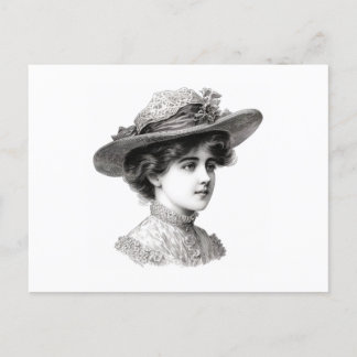 Victorian Lady Postcard
