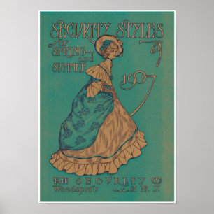 Victorian Lady Spring & Summer Ad 1907 Art Print
