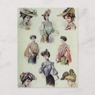Victorian Lady – Vintage French Fashion – Blouses Postcard