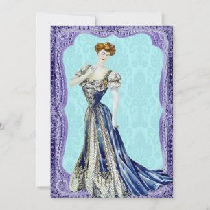 Victorian Lady Wedding Invitations