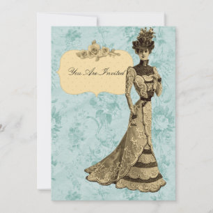 Victorian Lady Wedding Invitations