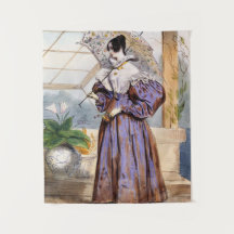 Victorian Lady with Parasol - Elegant Garden Art P