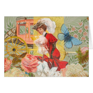 Victorian Lady Woman Fun Carriage