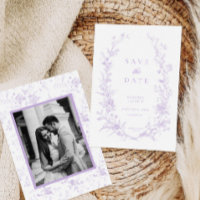 Victorian Lavender Floral Elegant Wedding