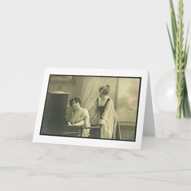 Victorian Lesbian Valentine's Day Card (Front)