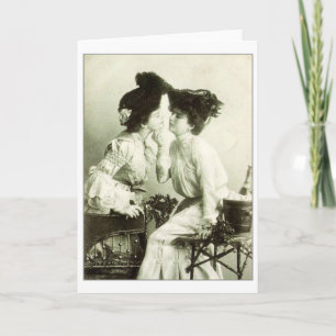 Victorian Lesbian Valentine's Day Card