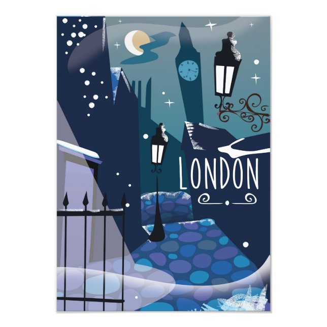 Victorian London cartoon Photo Print (Front)