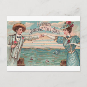 Victorian Long Distance Romance Valentine's Day Holiday Postcard