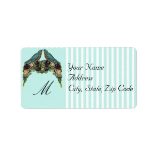 Victorian Love Birds Address Labels