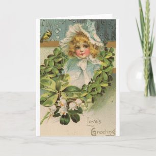 Victorian Love's Greeting Valentine's Day Card