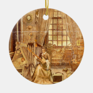 Victorian Lullaby Ceramic Ornament