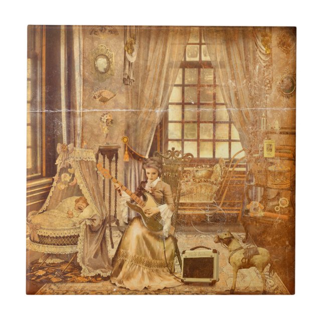 Victorian Lullaby Ceramic Tile (Front)