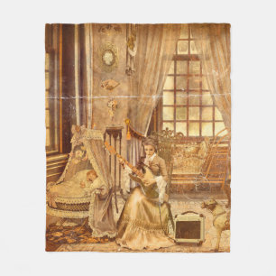 Victorian Lullaby Fleece Blanket