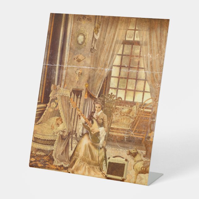 Victorian Lullaby Pedestal Sign (Front)