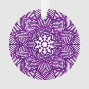 Victorian Magenta Mandala Ornament