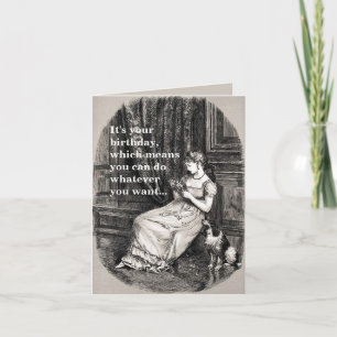 Victorian Maiden Dramatic Birthday Card