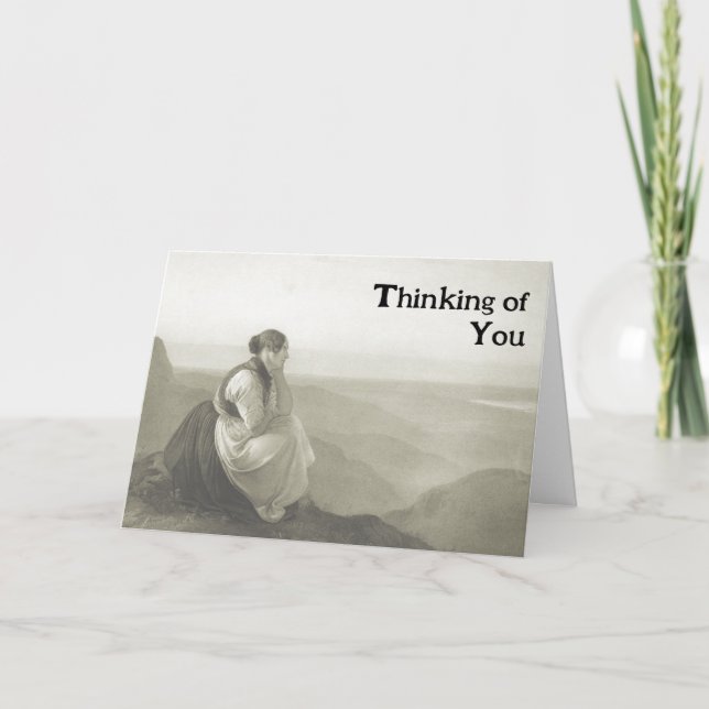 Victorian Maiden Thank You Card (Front)