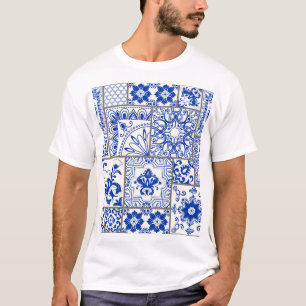 Victorian Majolica: Patchwork Tile Pattern. T-Shirt